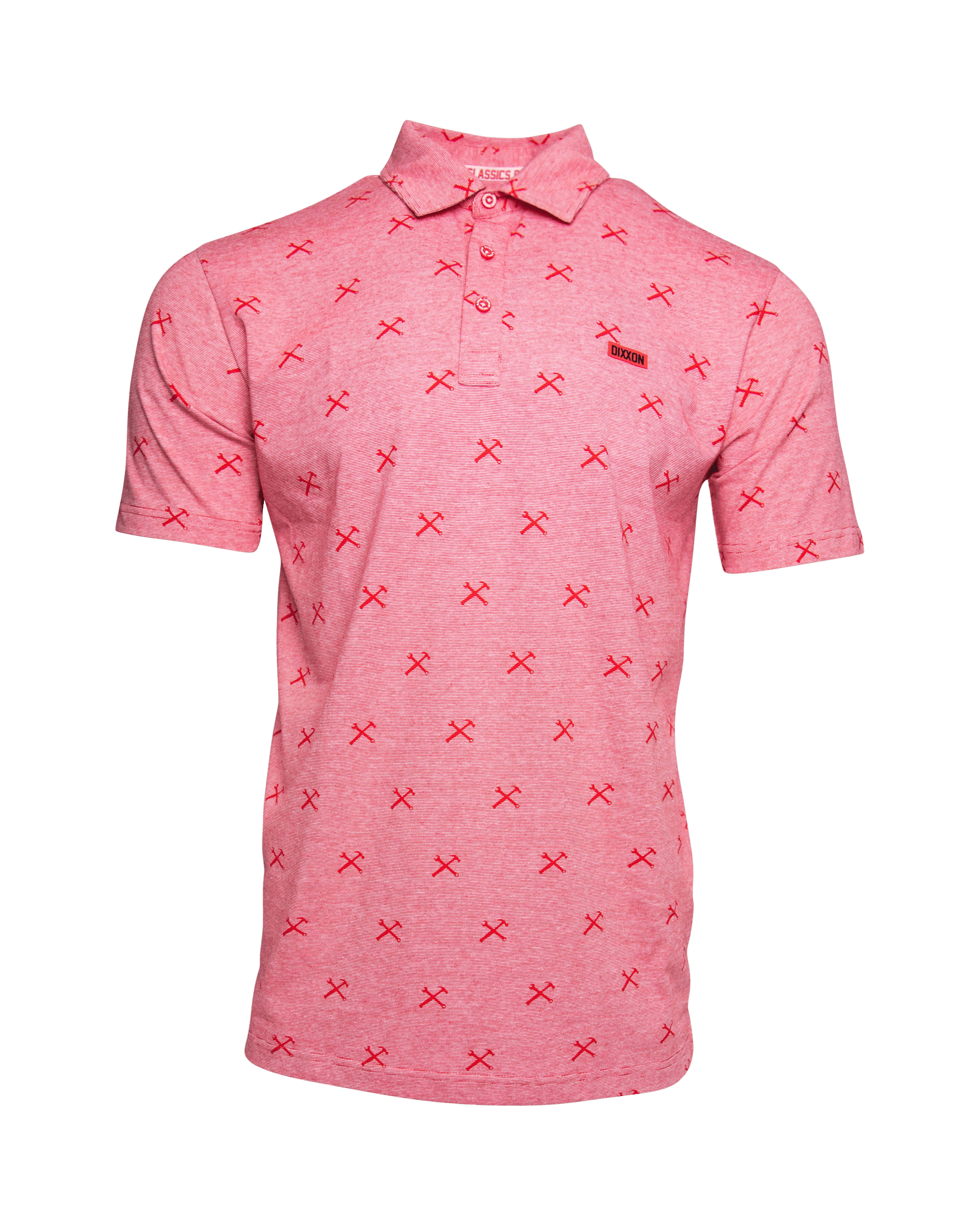 Red Finney Premium Polo - Heathered Red