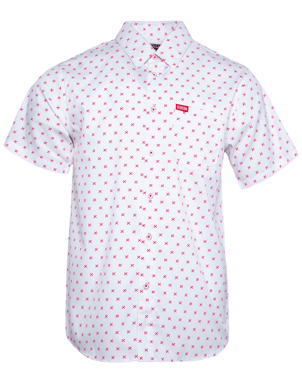 Red Finney Party Shirt - White