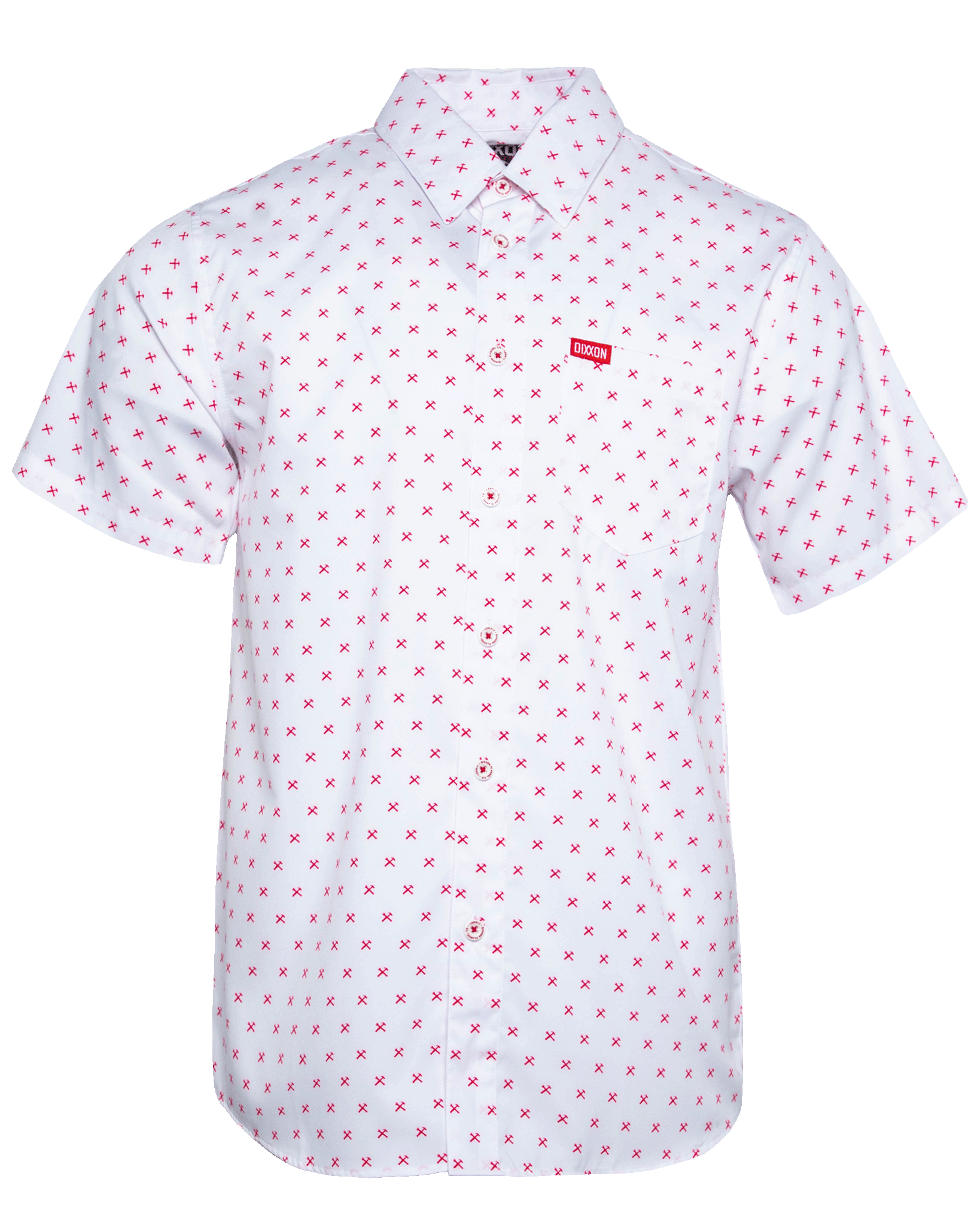 Red Finney Party Shirt - White