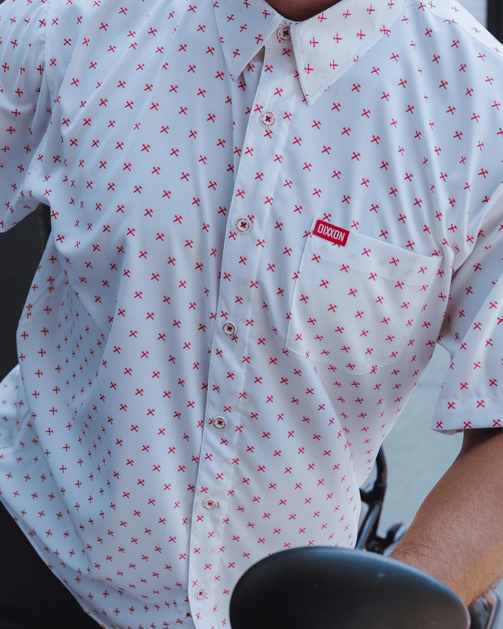 Red Finney Party Shirt - White
