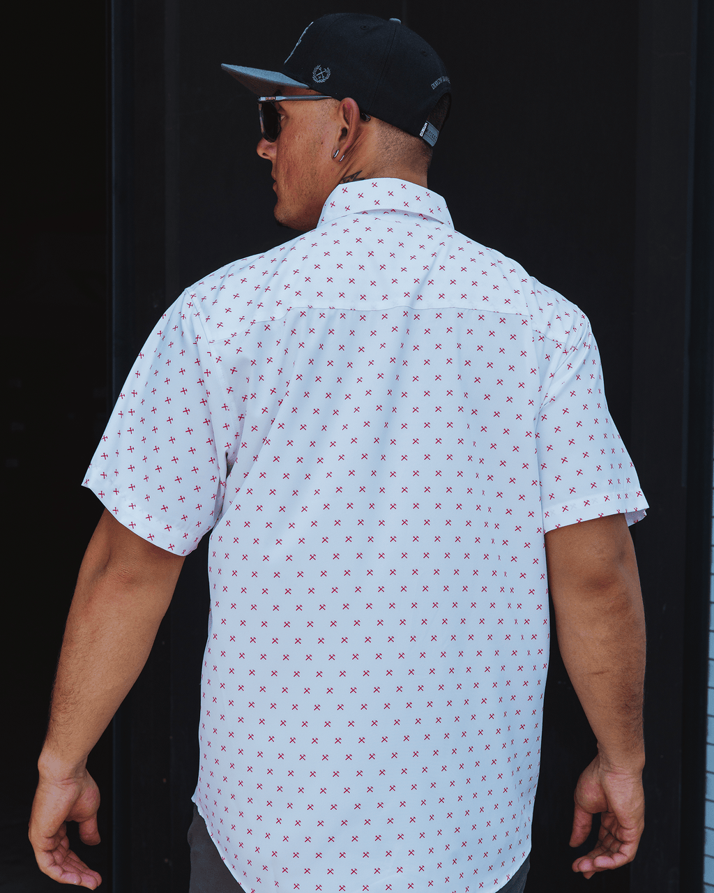 Red Finney Party Shirt - White