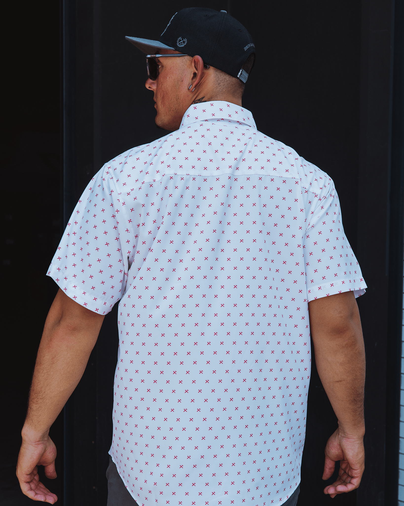 Red Finney Party Shirt - White