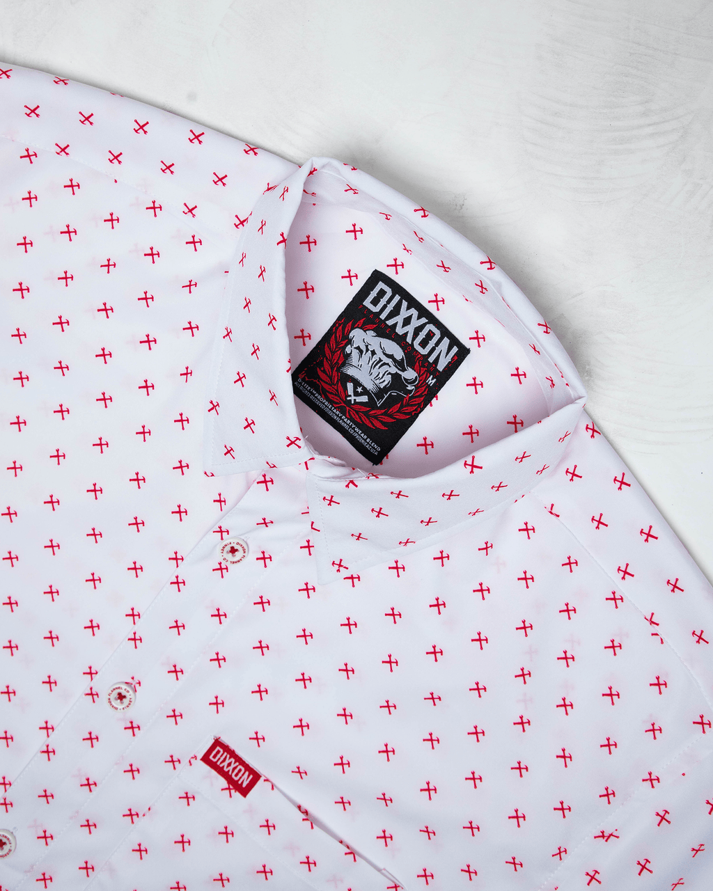 Red Finney Party Shirt - White