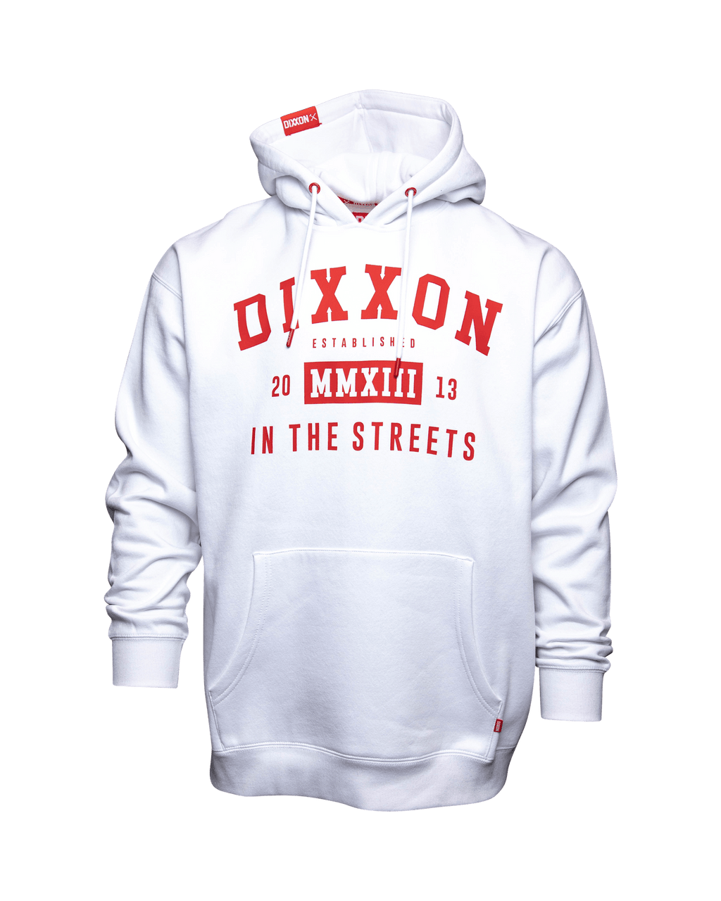 Red In The Streets Pullover Hoodie - White