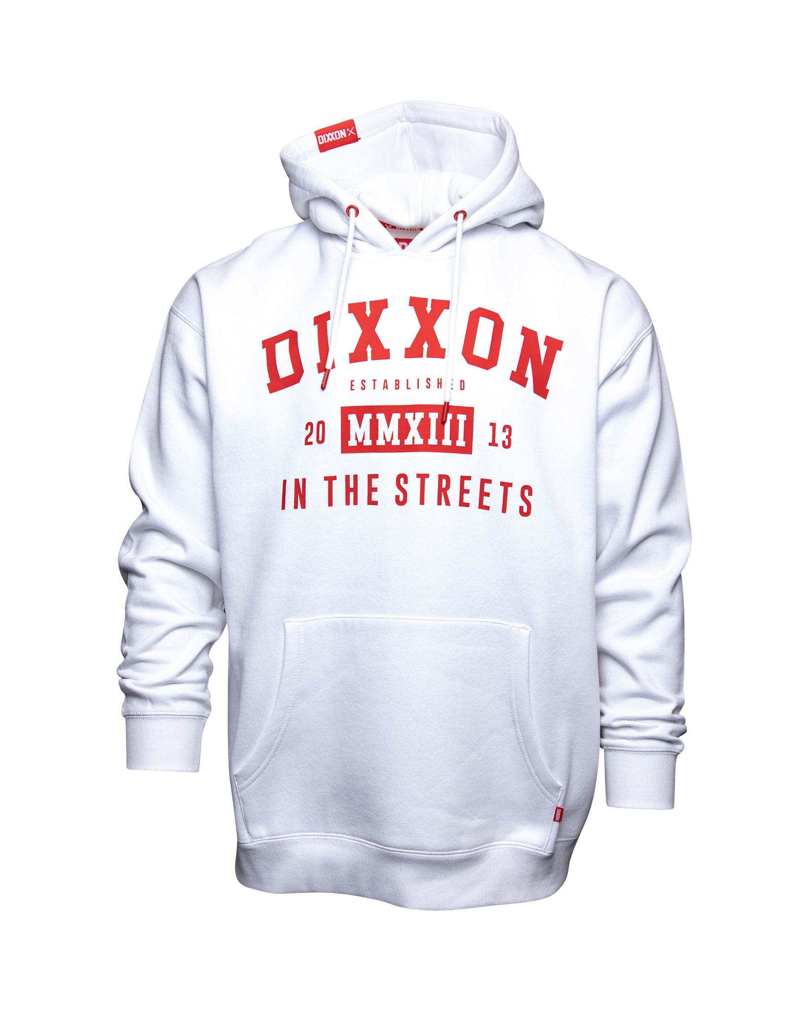 Red In The Streets Pullover Hoodie - White