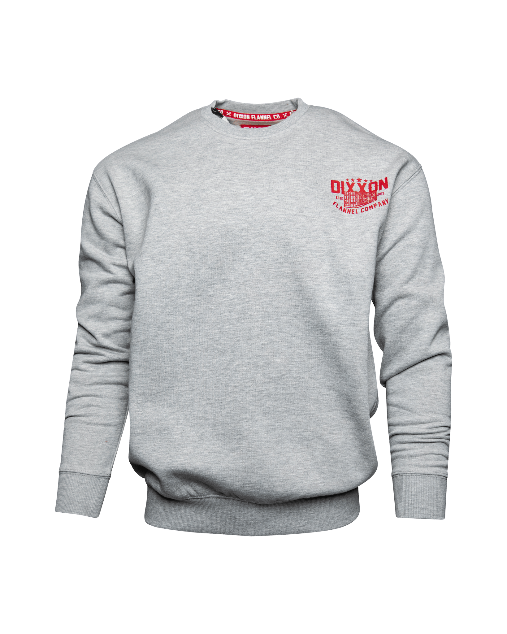 Red Shop Crewneck Sweatshirt - Heather Gray