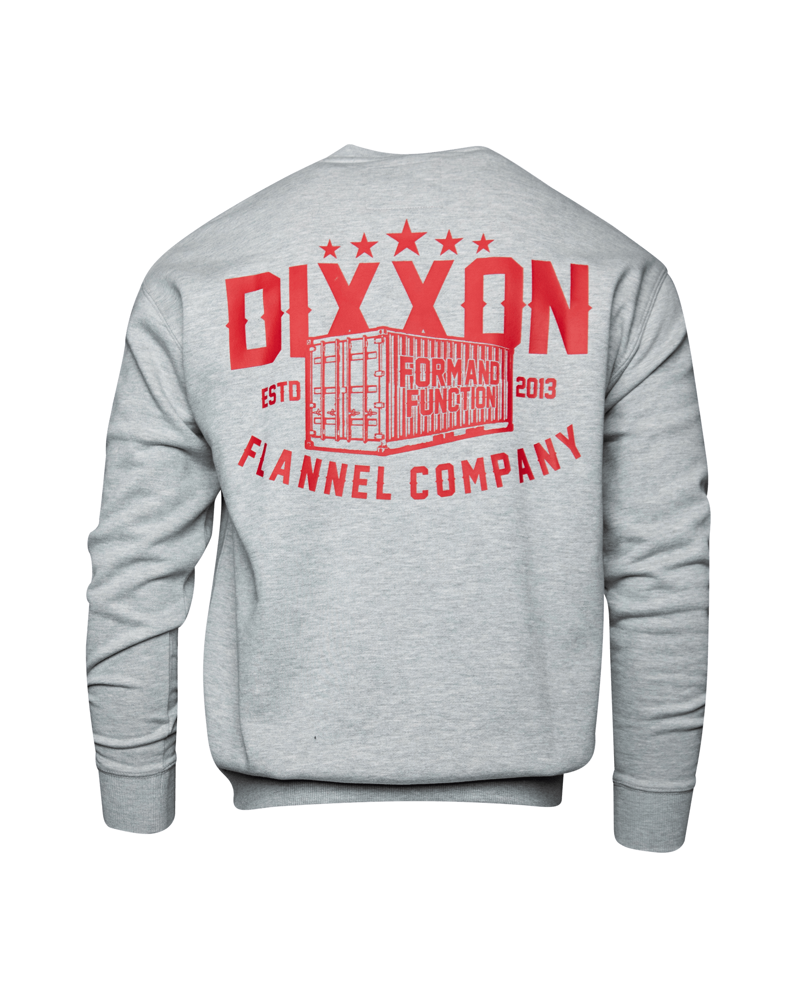 Red Shop Crewneck Sweatshirt - Heather Gray