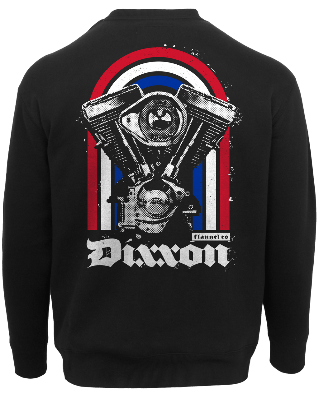 Red, White, & Blue Arches Crewneck Sweatshirt - Black