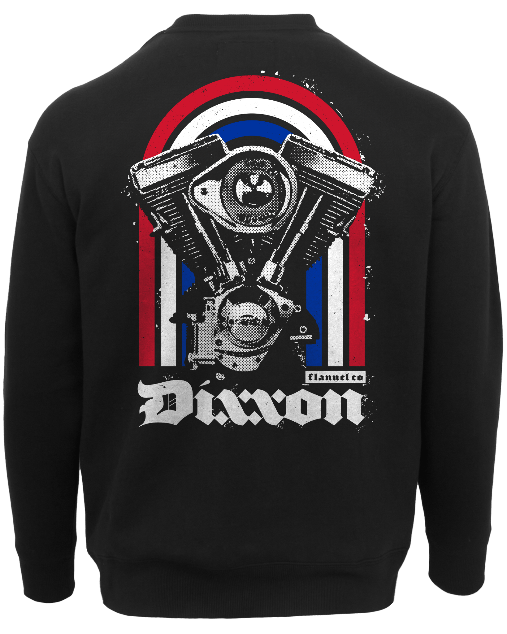 Red, White, & Blue Arches Crewneck Sweatshirt - Black