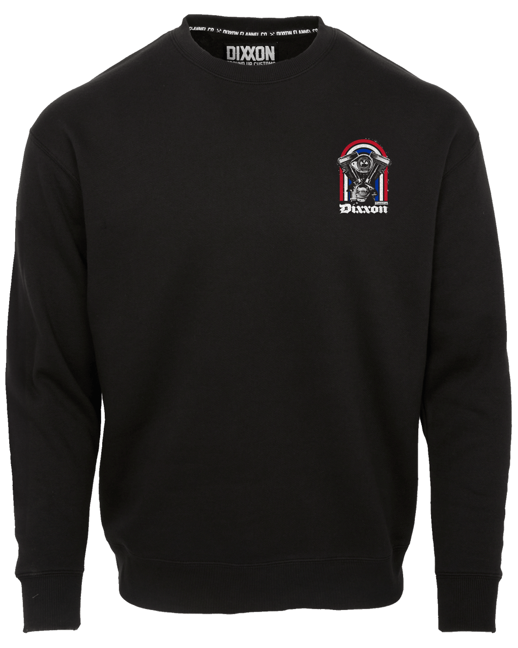 Red, White, & Blue Arches Crewneck Sweatshirt - Black