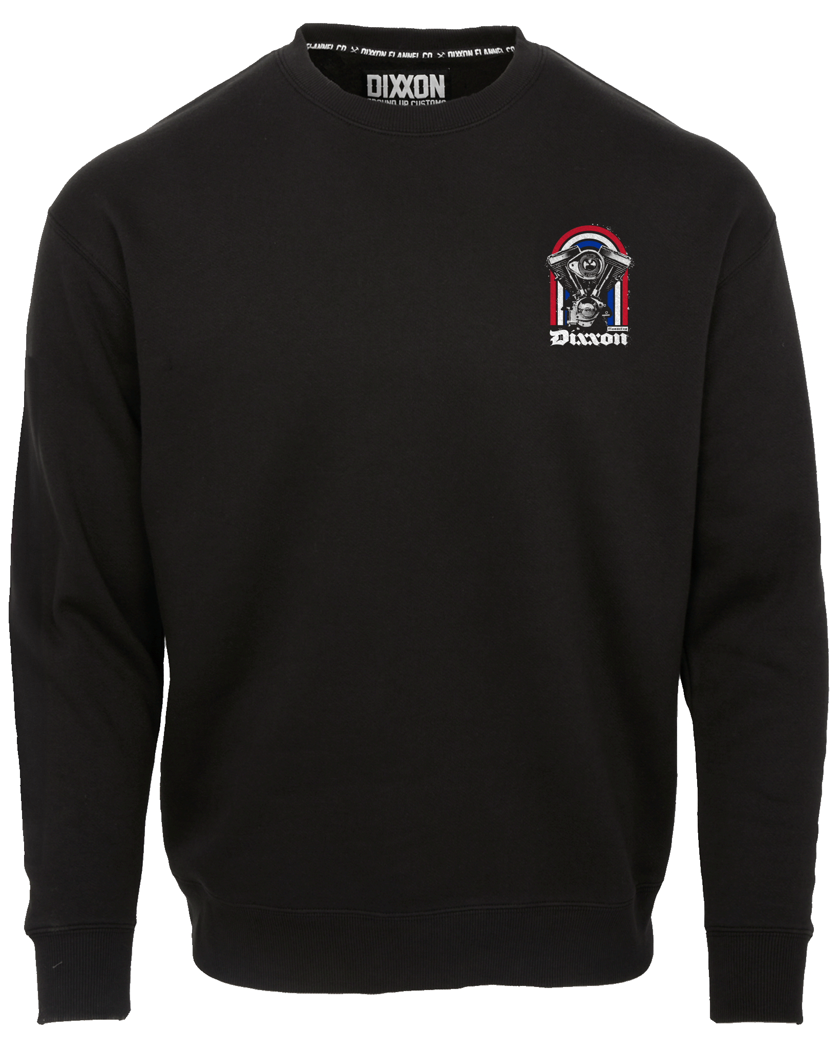 Red, White, & Blue Arches Crewneck Sweatshirt - Black