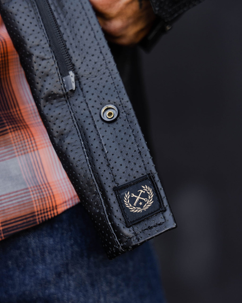 Reno Perforated Leather Shirt