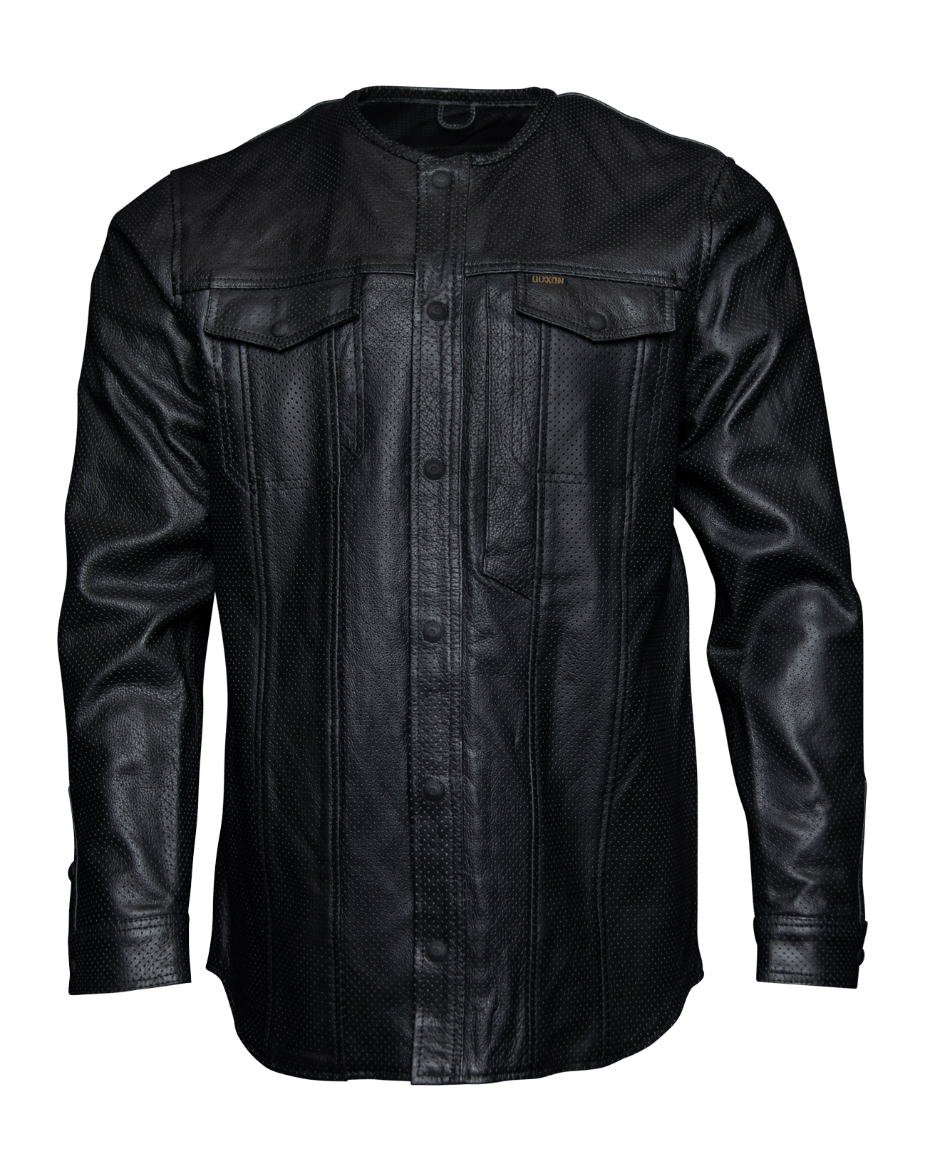 Reno Perforated Leather Shirt