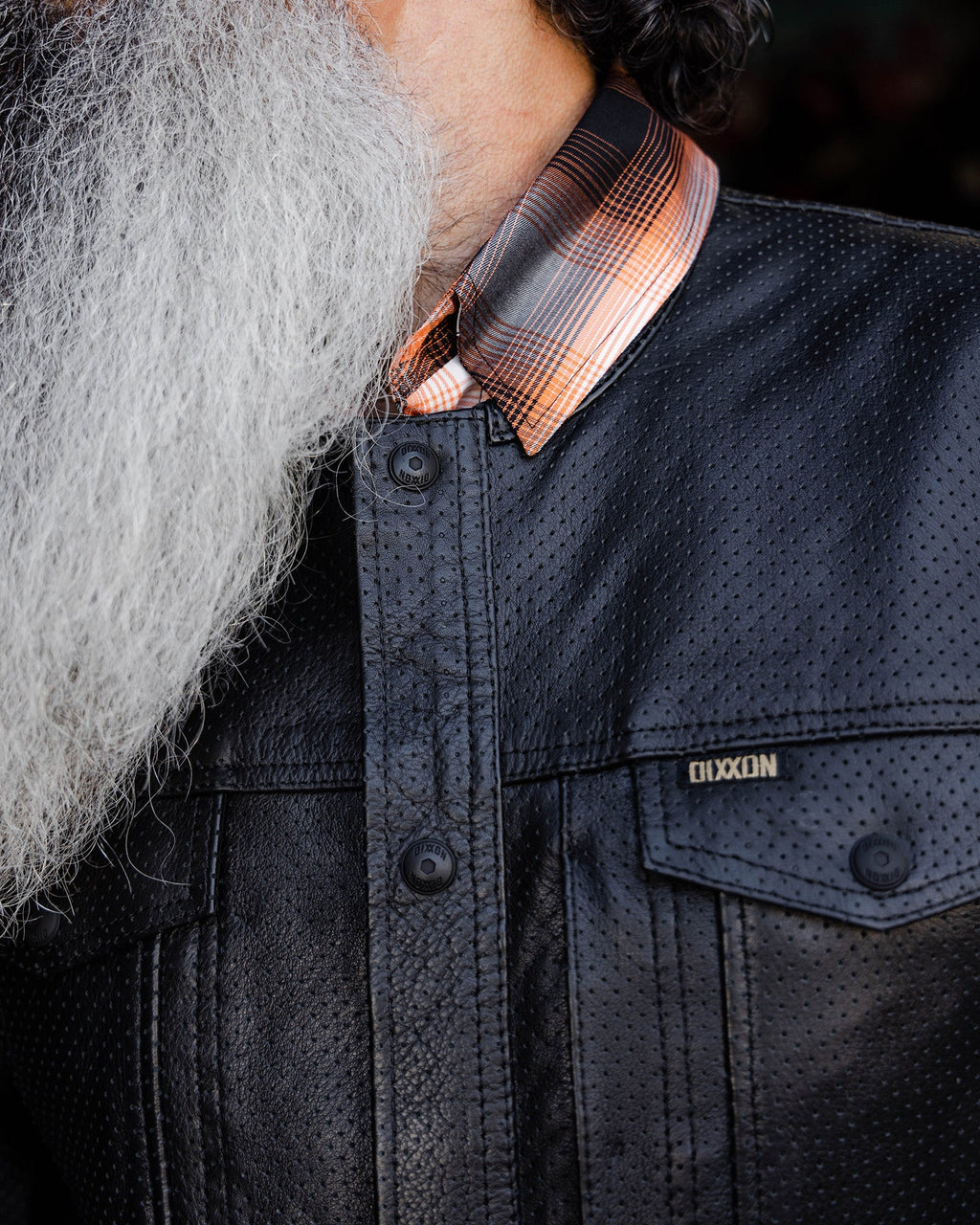Reno Perforated Leather Shirt