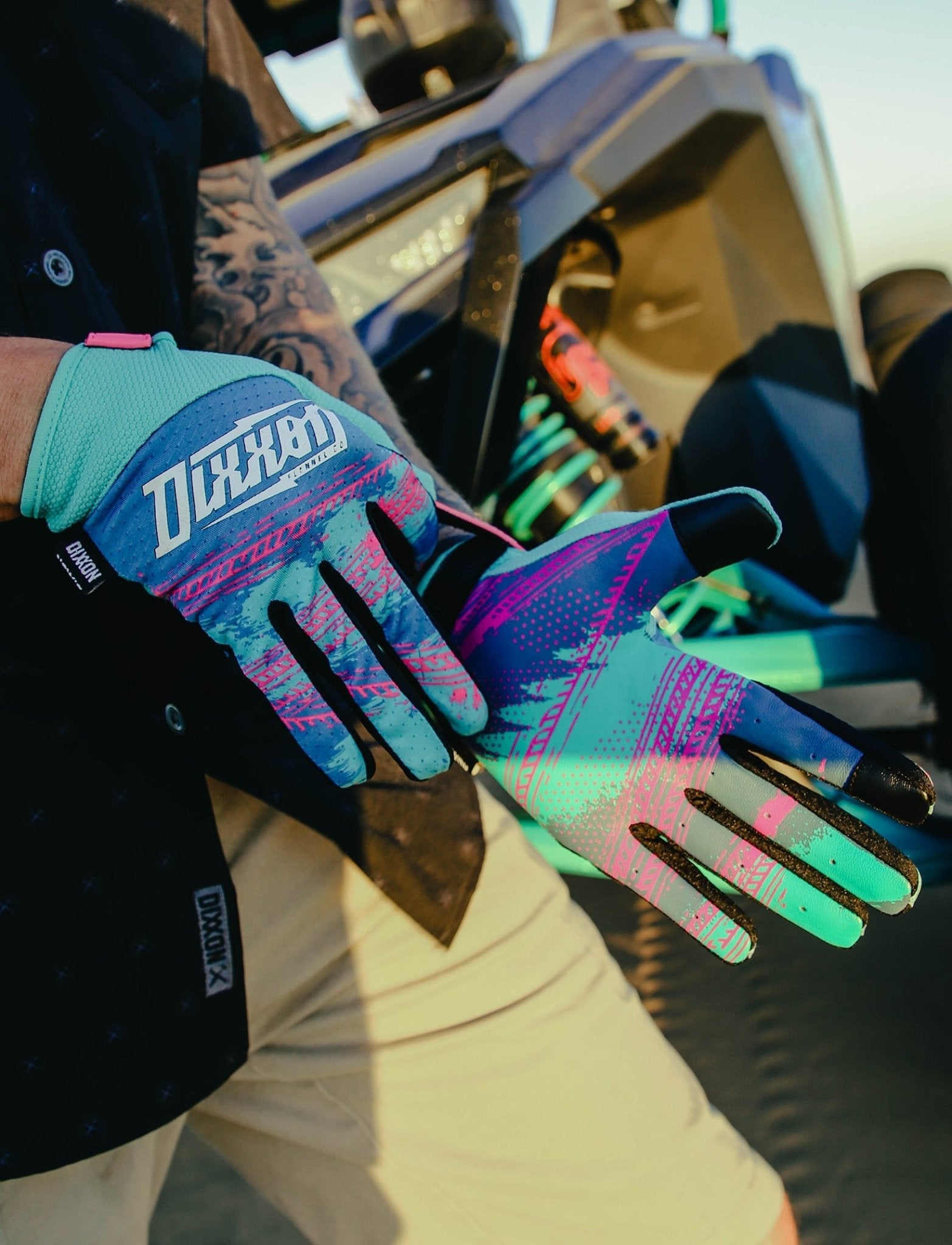 Retro Tread Moto Gloves