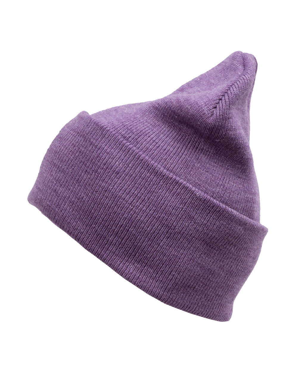 Ribbed Beanie - Purple