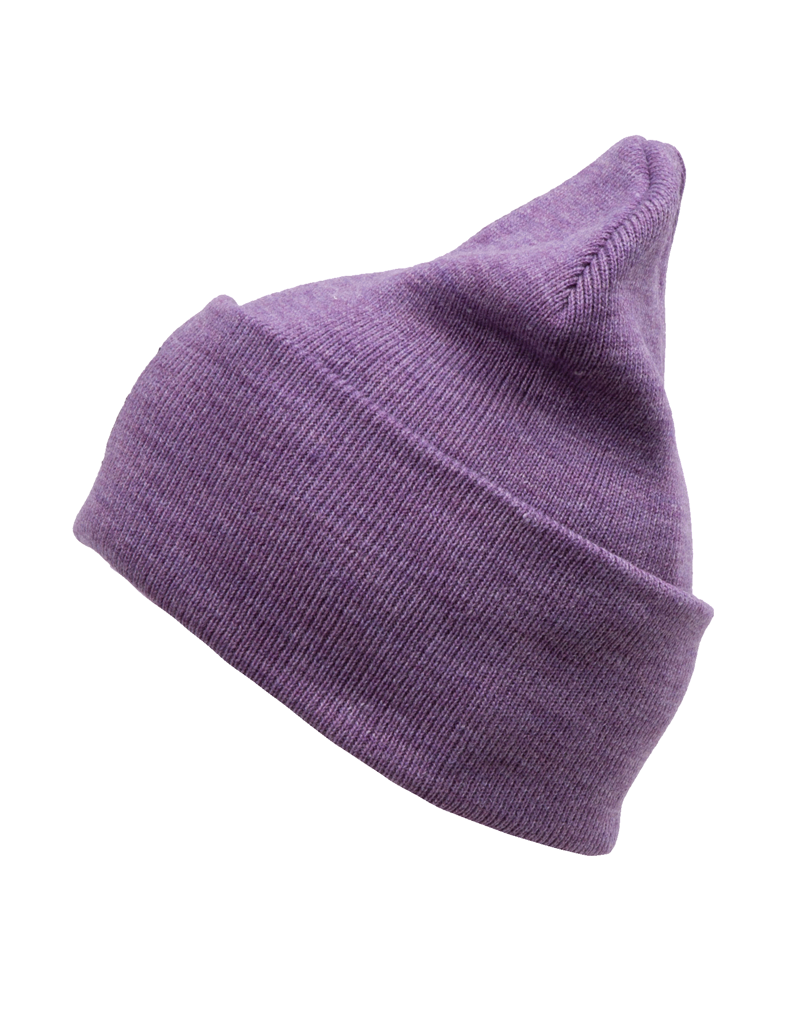 Ribbed Beanie - Purple