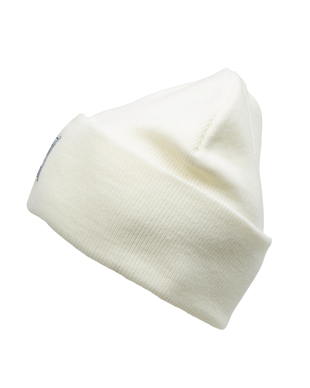 Ribbed Beanie - White