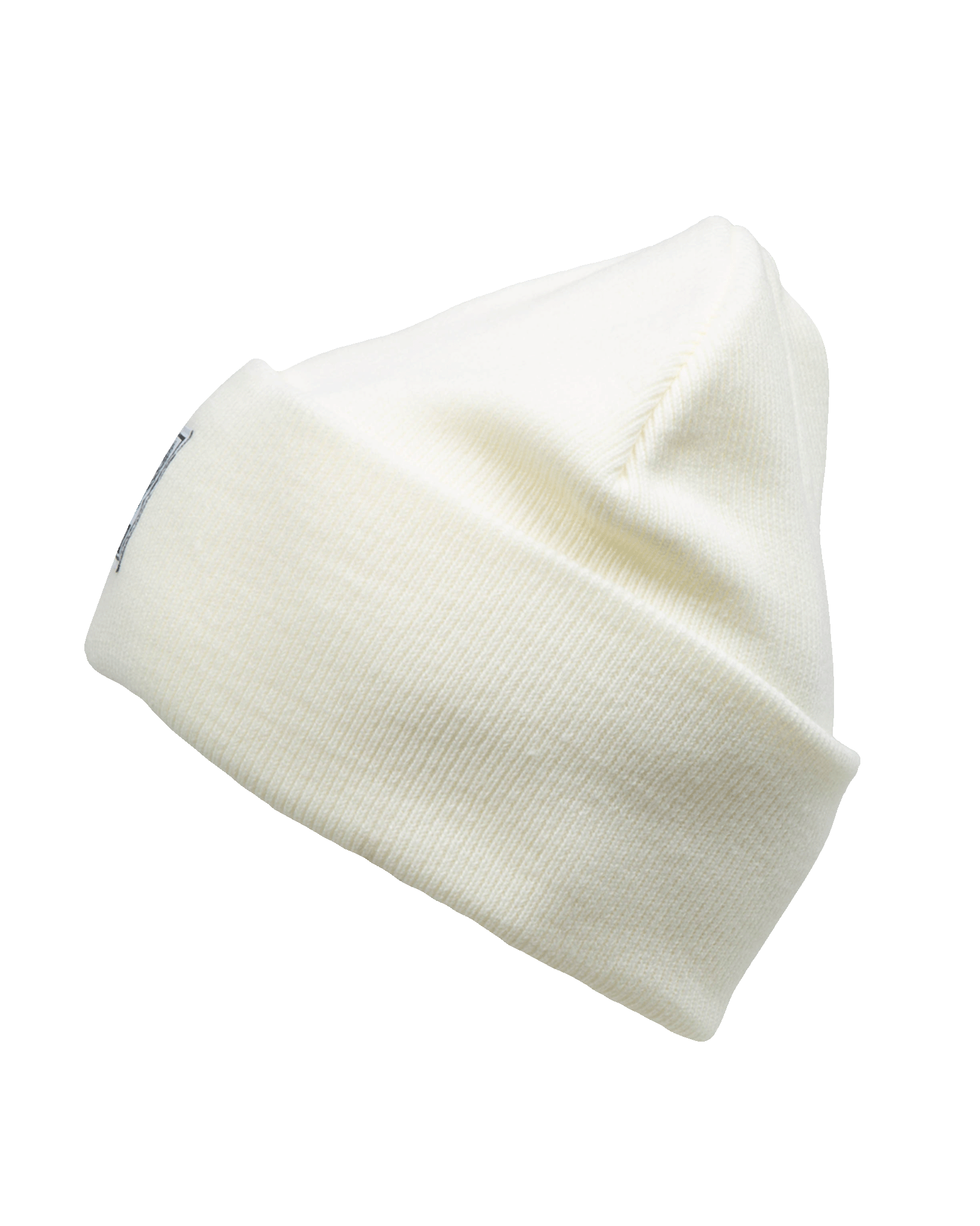 Ribbed Beanie - White