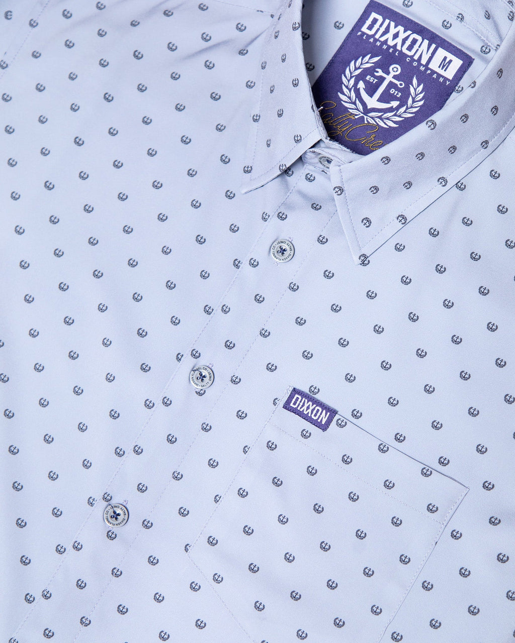 Salty Crest Party Shirt - Gray & Black