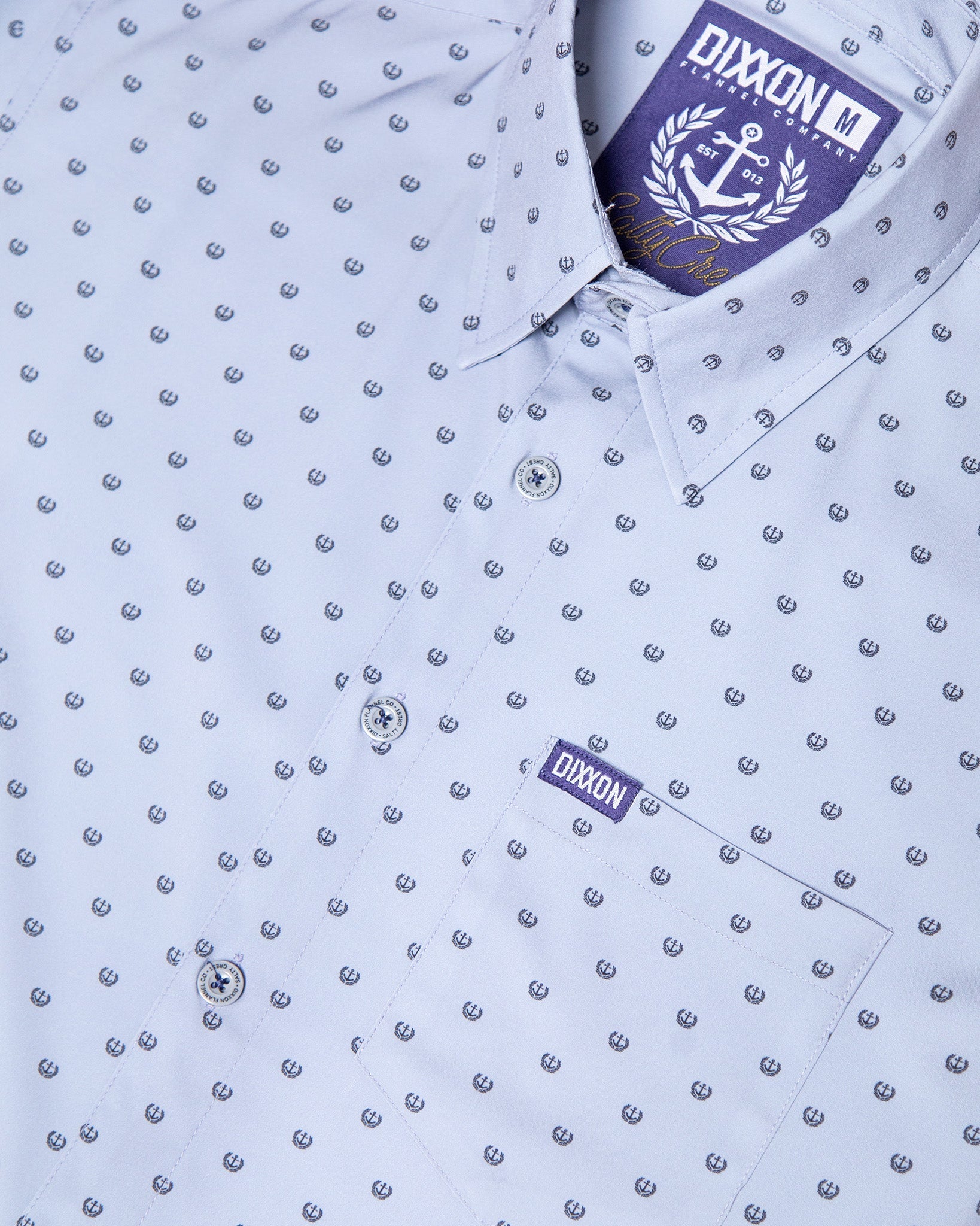 Salty Crest Party Shirt - Gray & Black