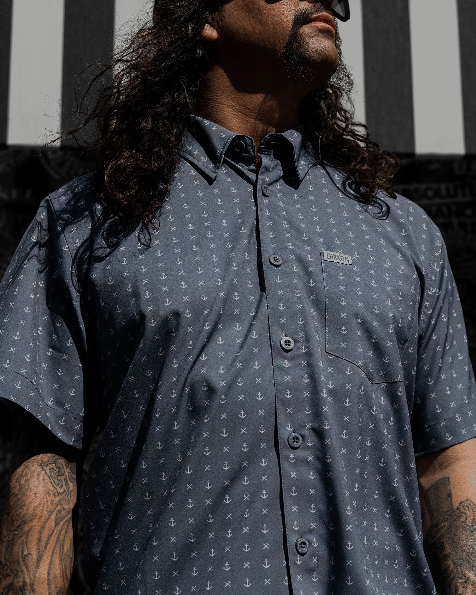 Salty Dog Party Shirt - Gray & White