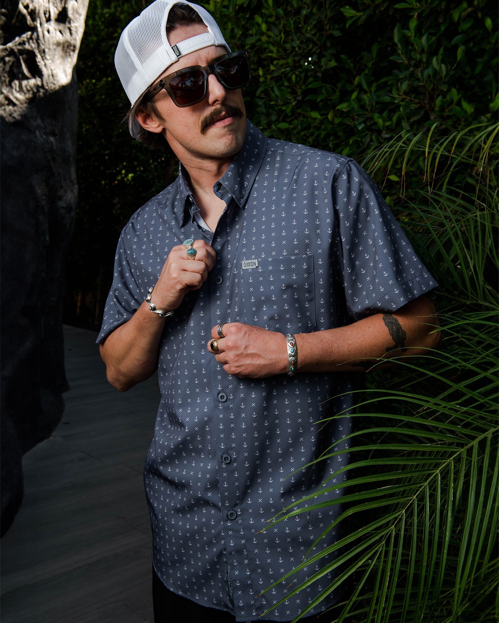 Salty Dog Party Shirt - Gray & White