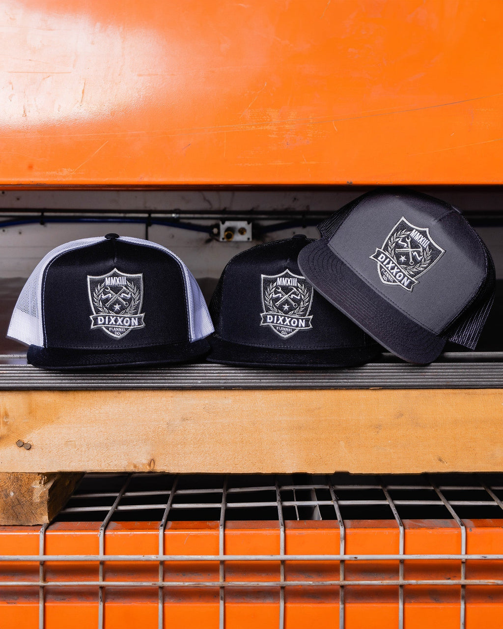 Shield Flat Bill Trucker Snapback