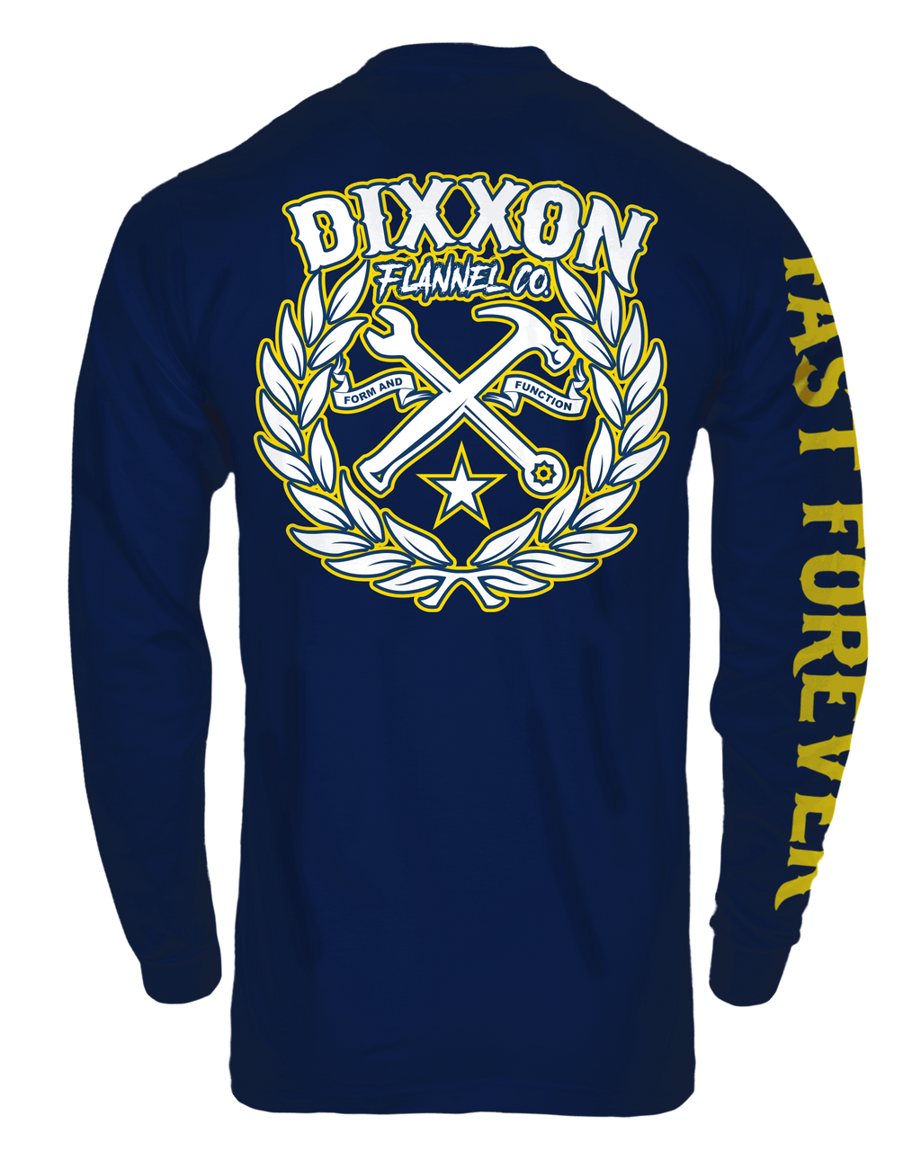 Sketchy Crest Long Sleeve T-Shirt - Navy