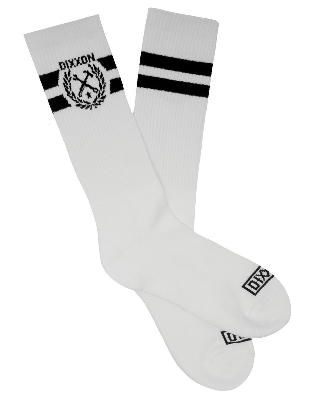 Stay Humble Premium Crew Socks - White & Black
