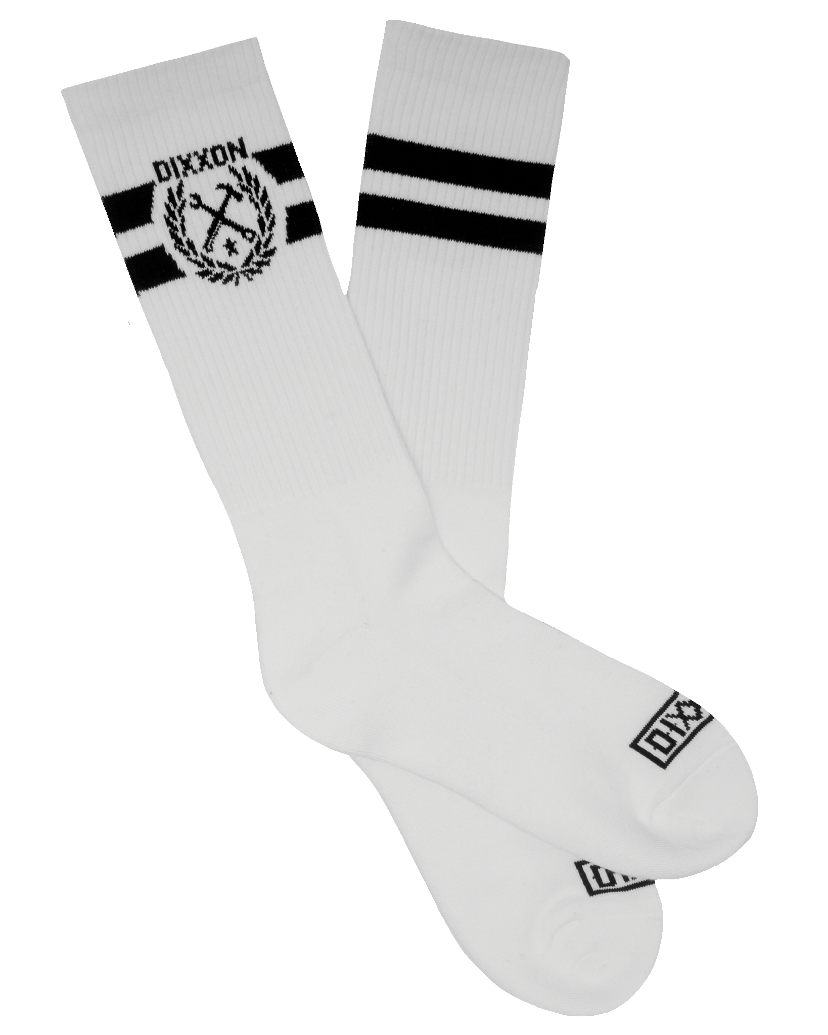 Stay Humble Premium Crew Socks - White & Black