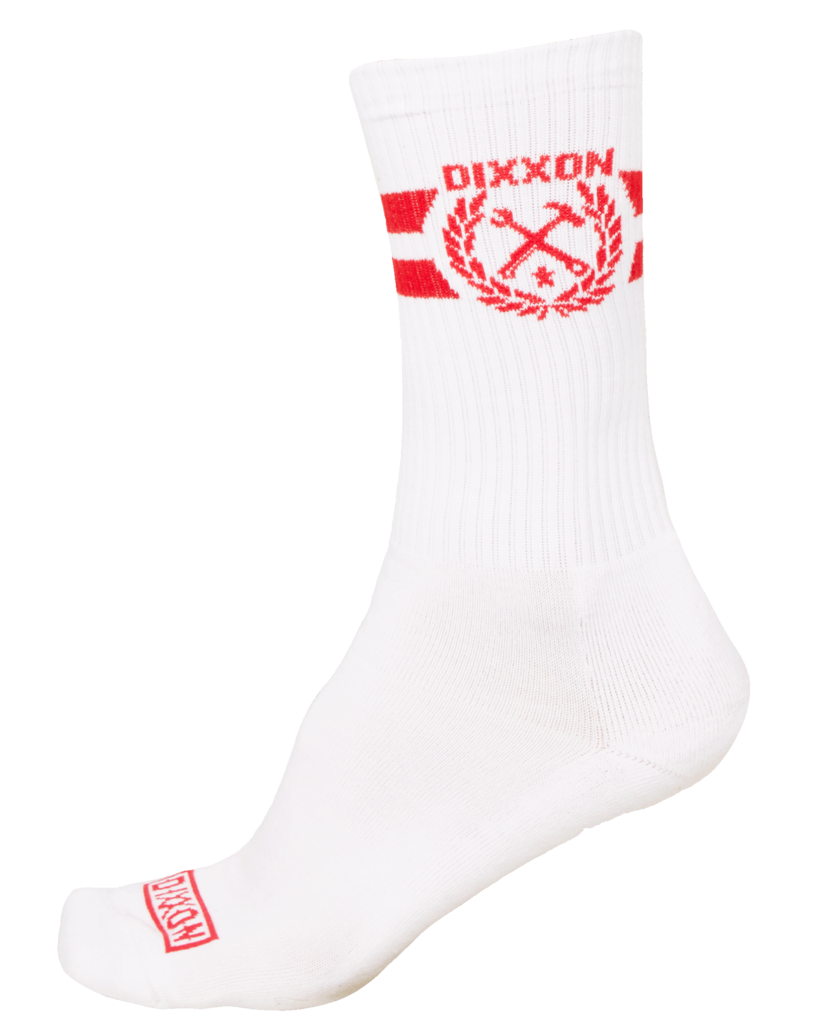 Stay Humble Premium Crew Socks - White & Red