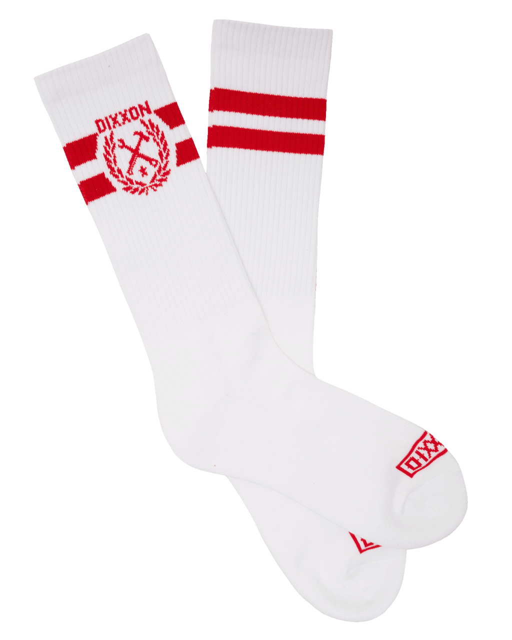 Stay Humble Premium Crew Socks - White & Red