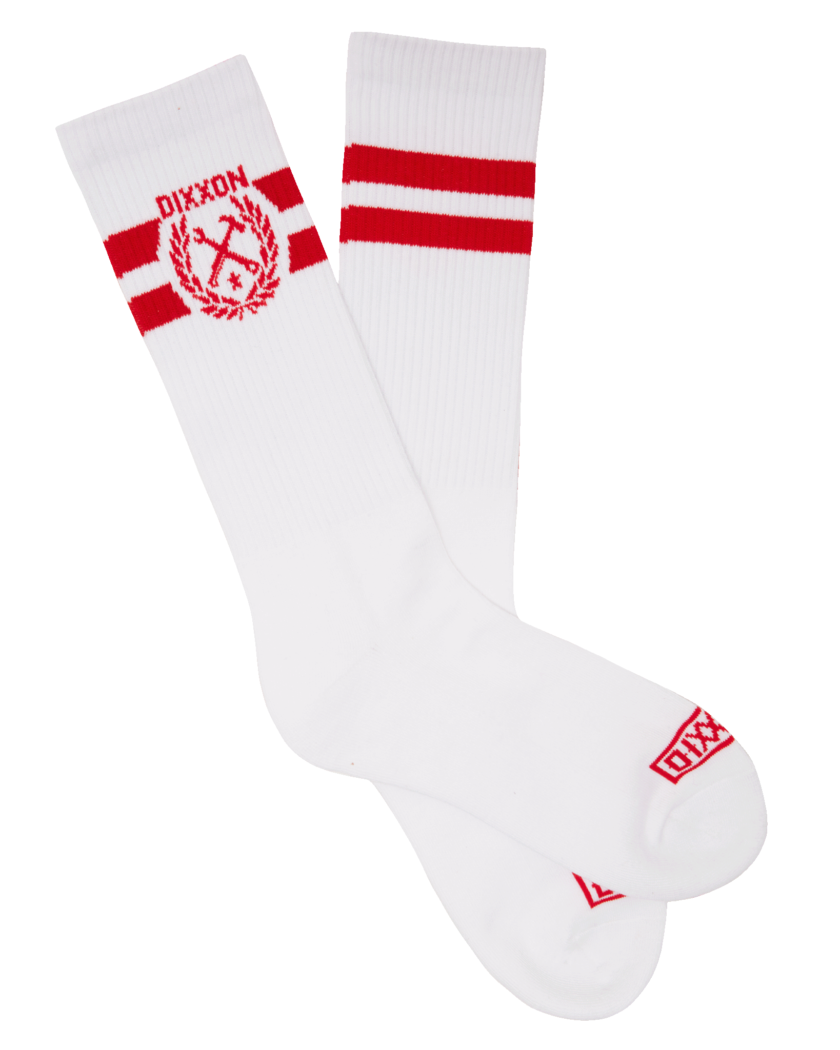 Stay Humble Premium Crew Socks - White & Red