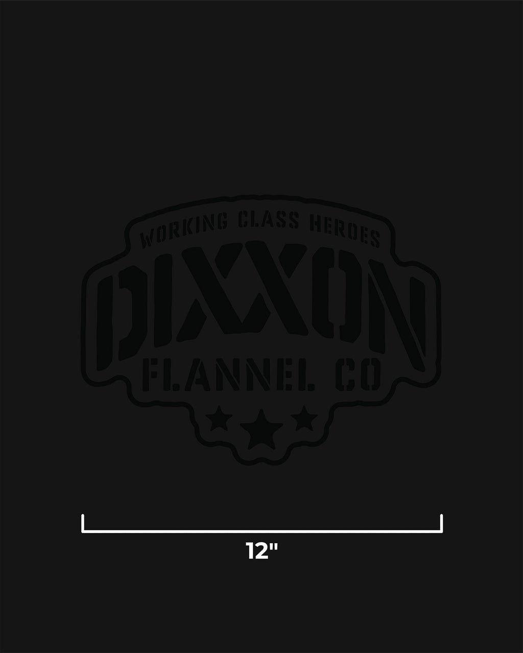 Stencil 12" Die Cut Sticker