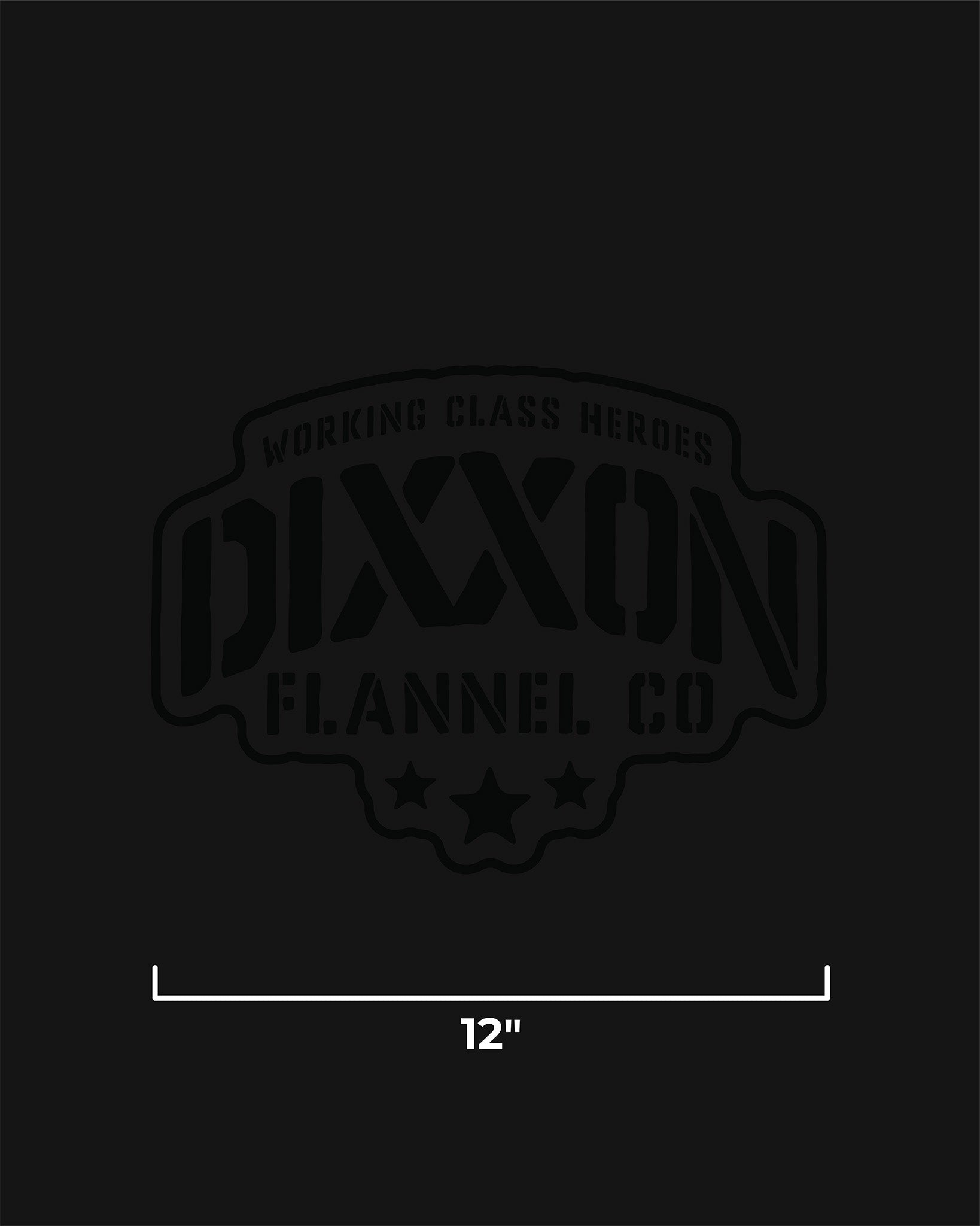 Stencil 12" Die Cut Sticker