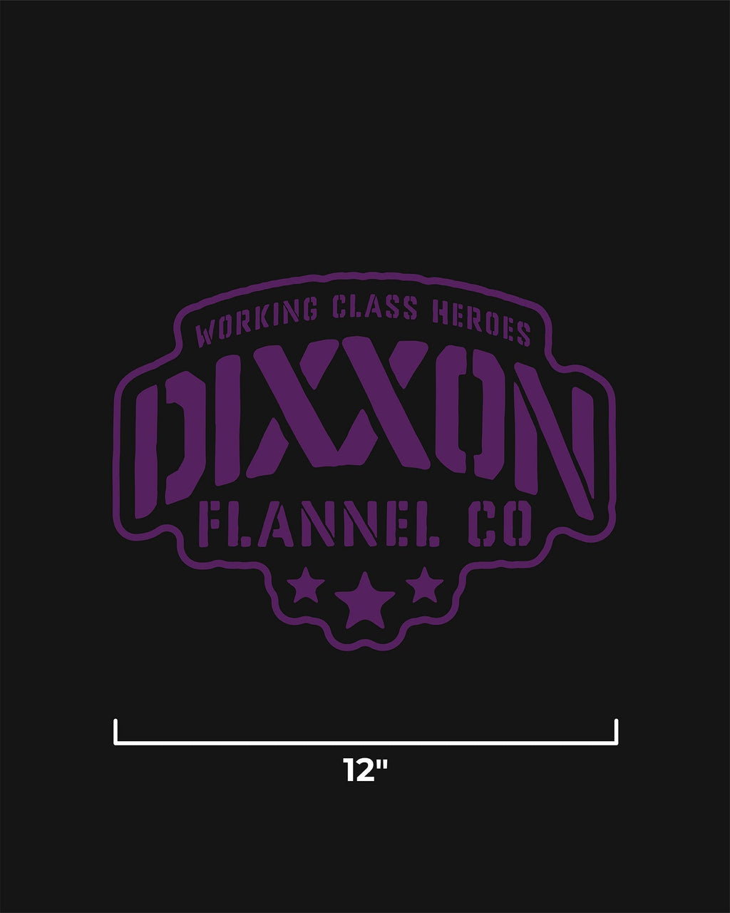 Stencil 12" Die Cut Sticker