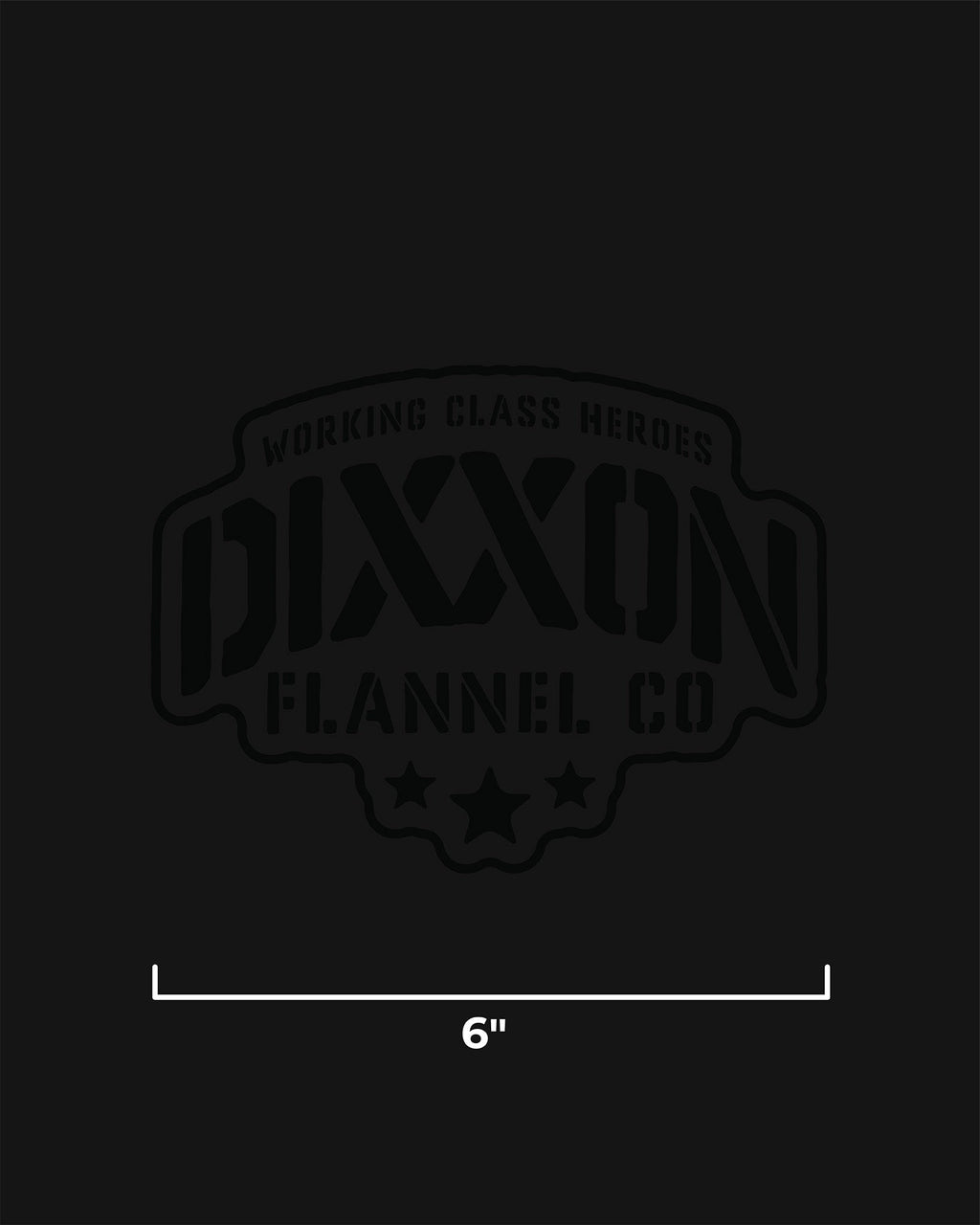 Stencil 6" Die Cut Sticker