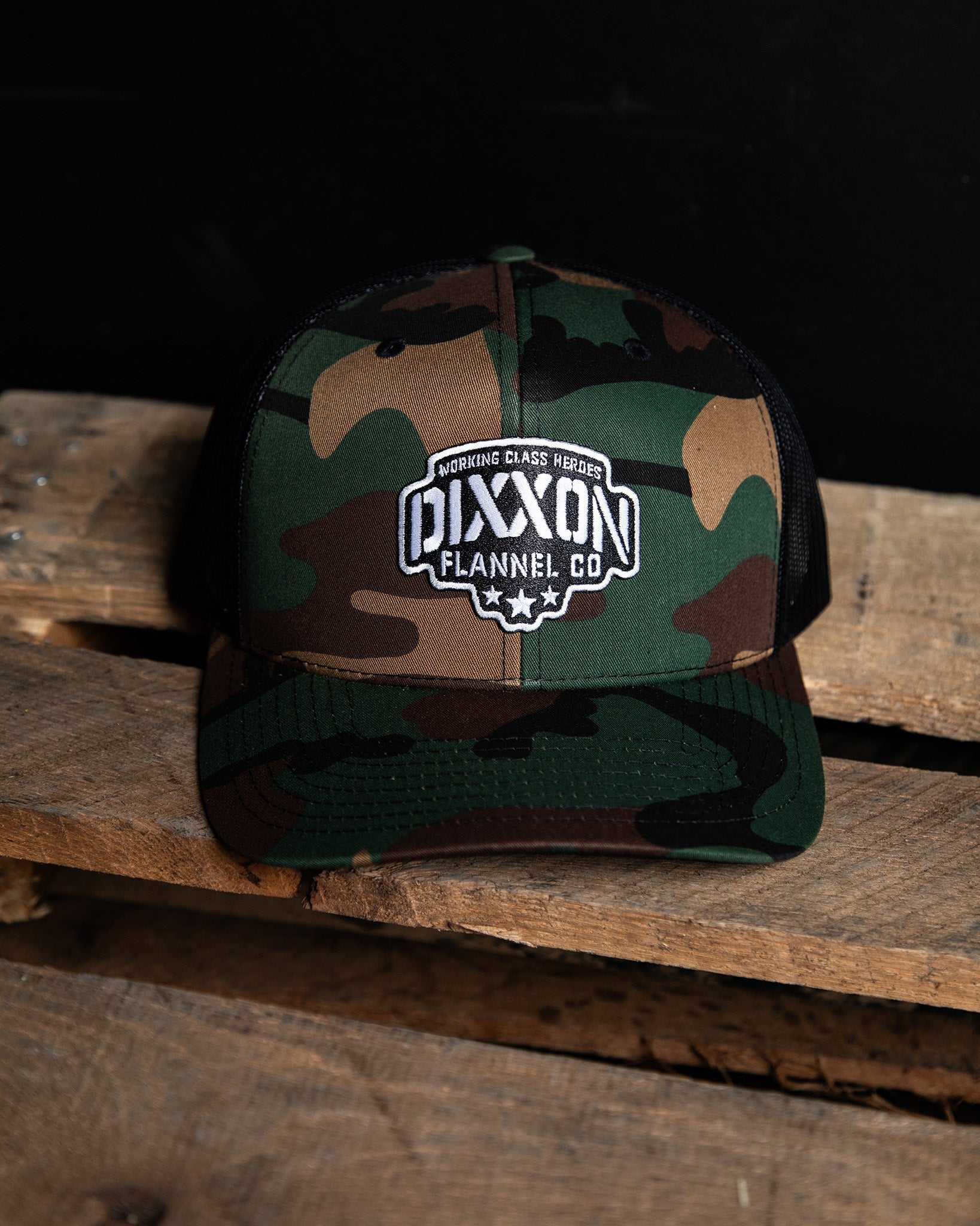 Stencil Logo Curved Bill Trucker Snapback