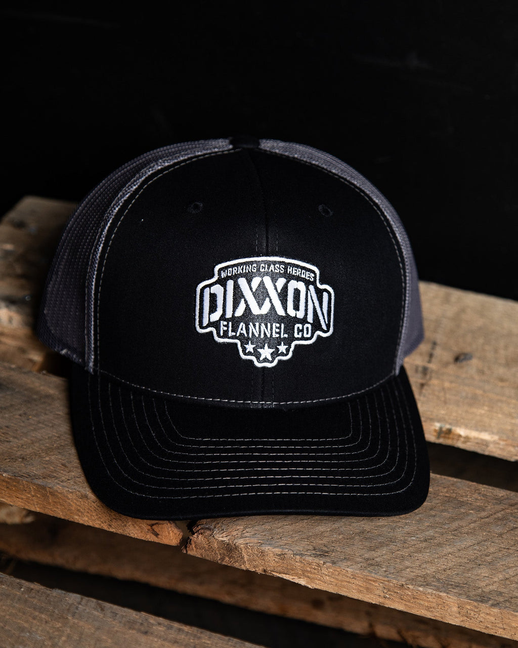 Stencil Logo Curved Bill Trucker Snapback