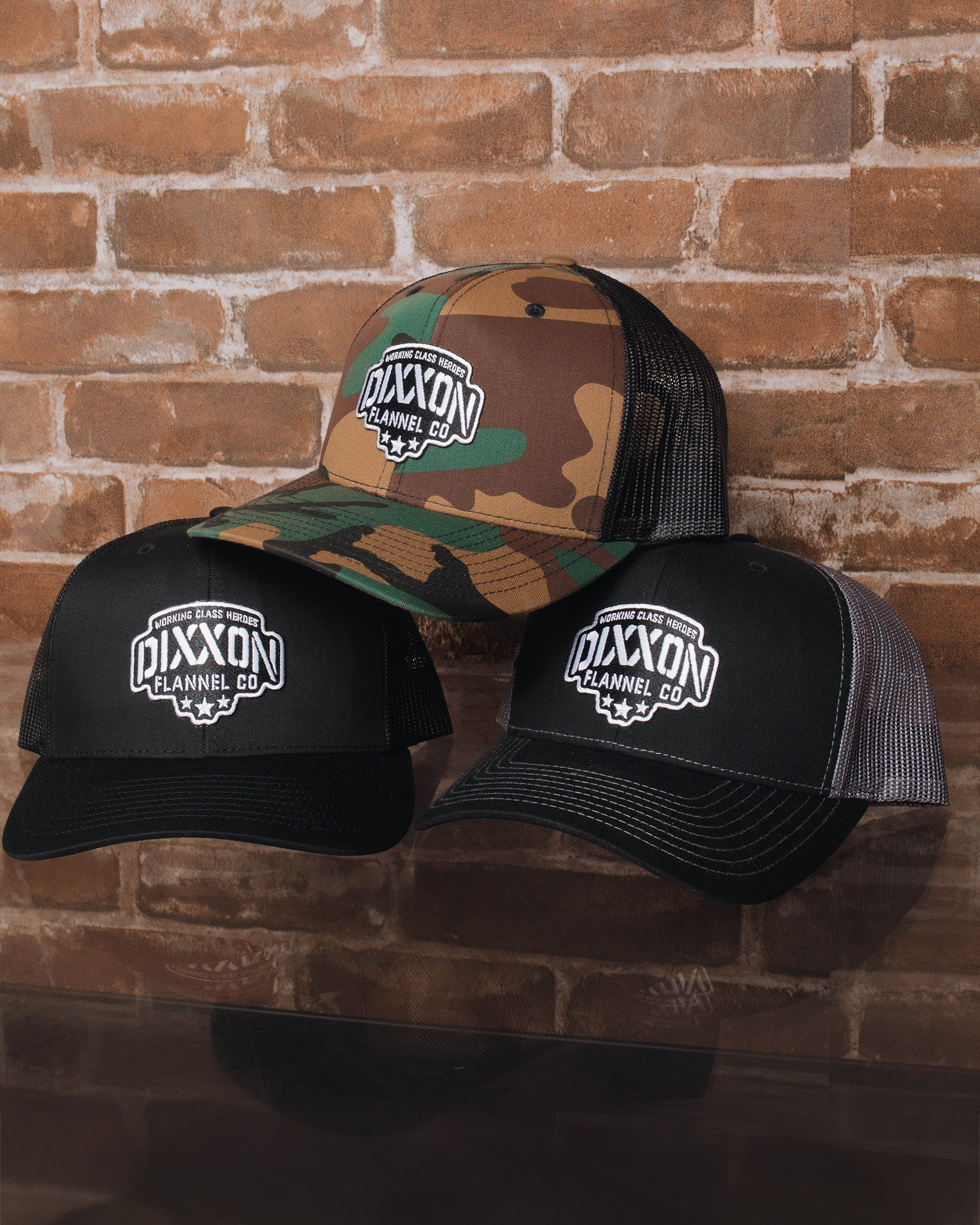 Stencil Logo Curved Bill Trucker Snapback