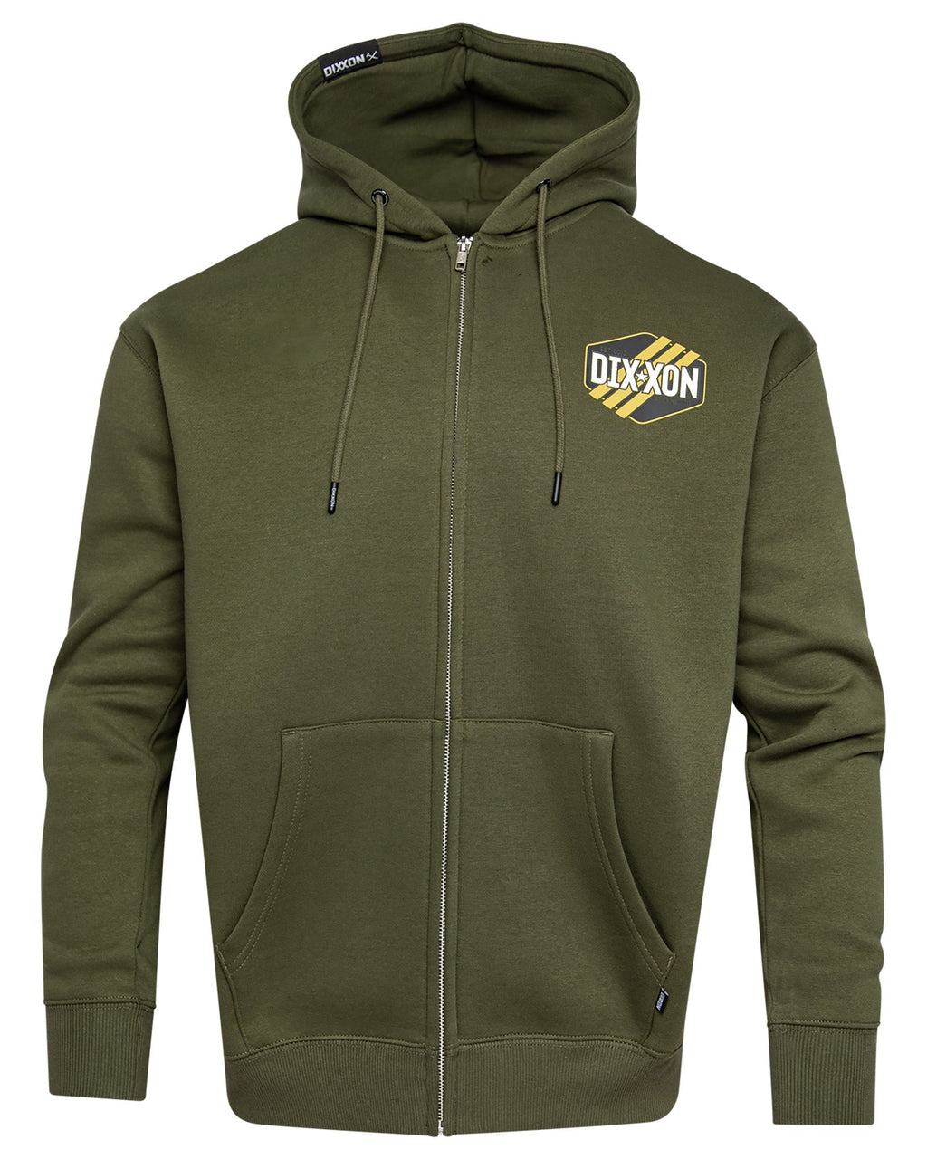 Tactical Badge Zip Up Hoodie - O.D. Green