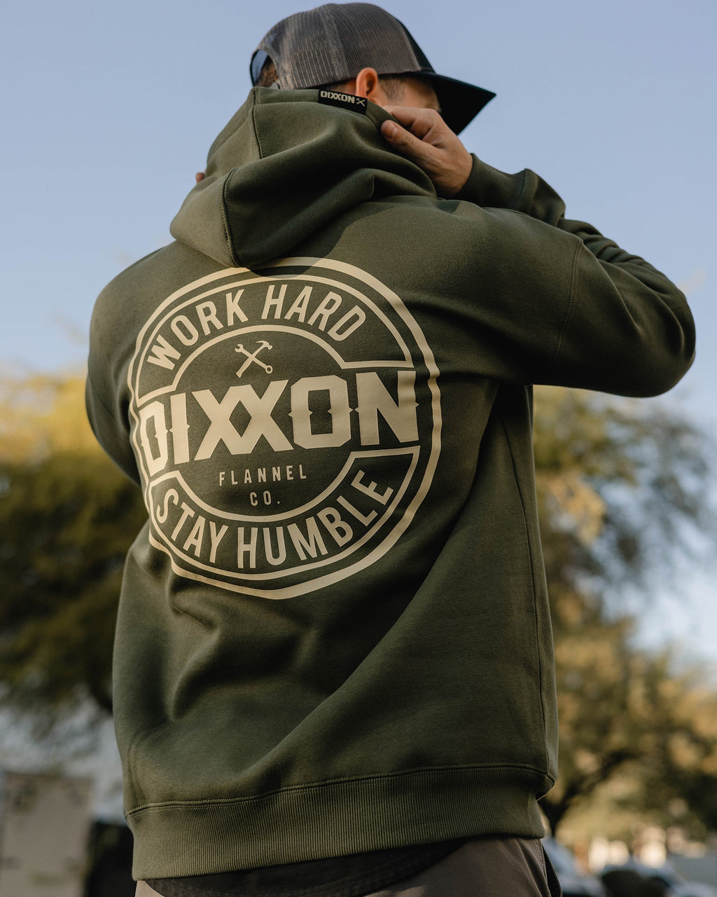 Tan Corpo Pullover Hoodie - O.D. Green