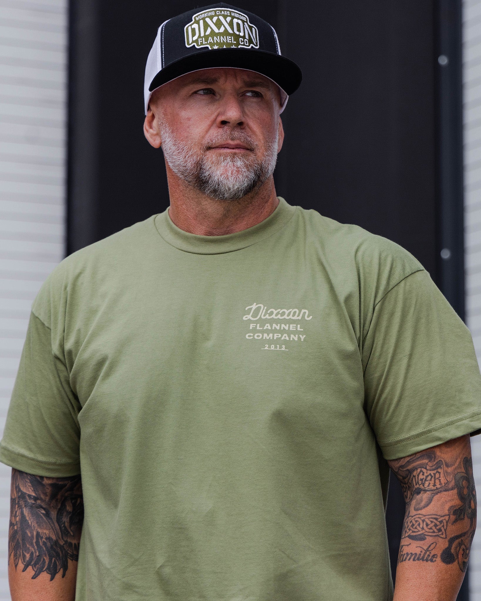 Tan Road Warrior T-Shirt - OD Green