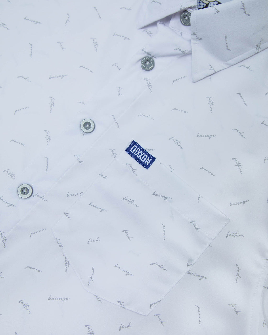 The F Word Party Shirt - White & Gray