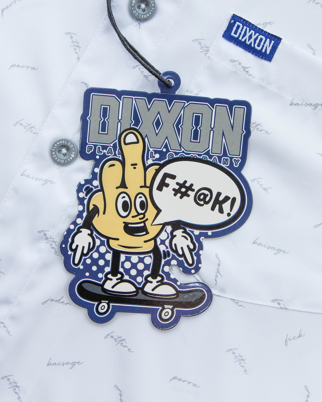 The F Word Party Shirt - White & Gray