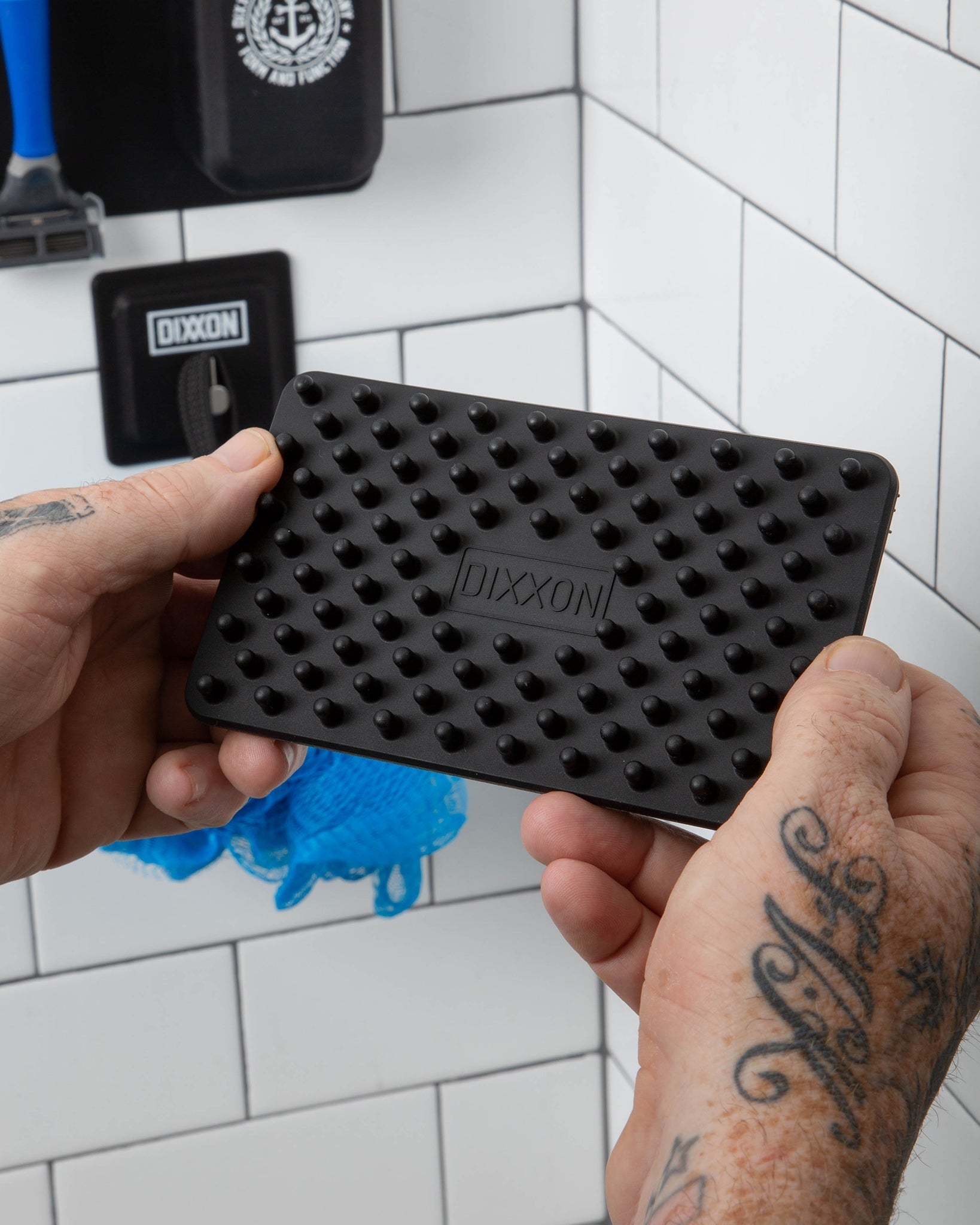 Thick Bristled Rectangular Body Scrubber