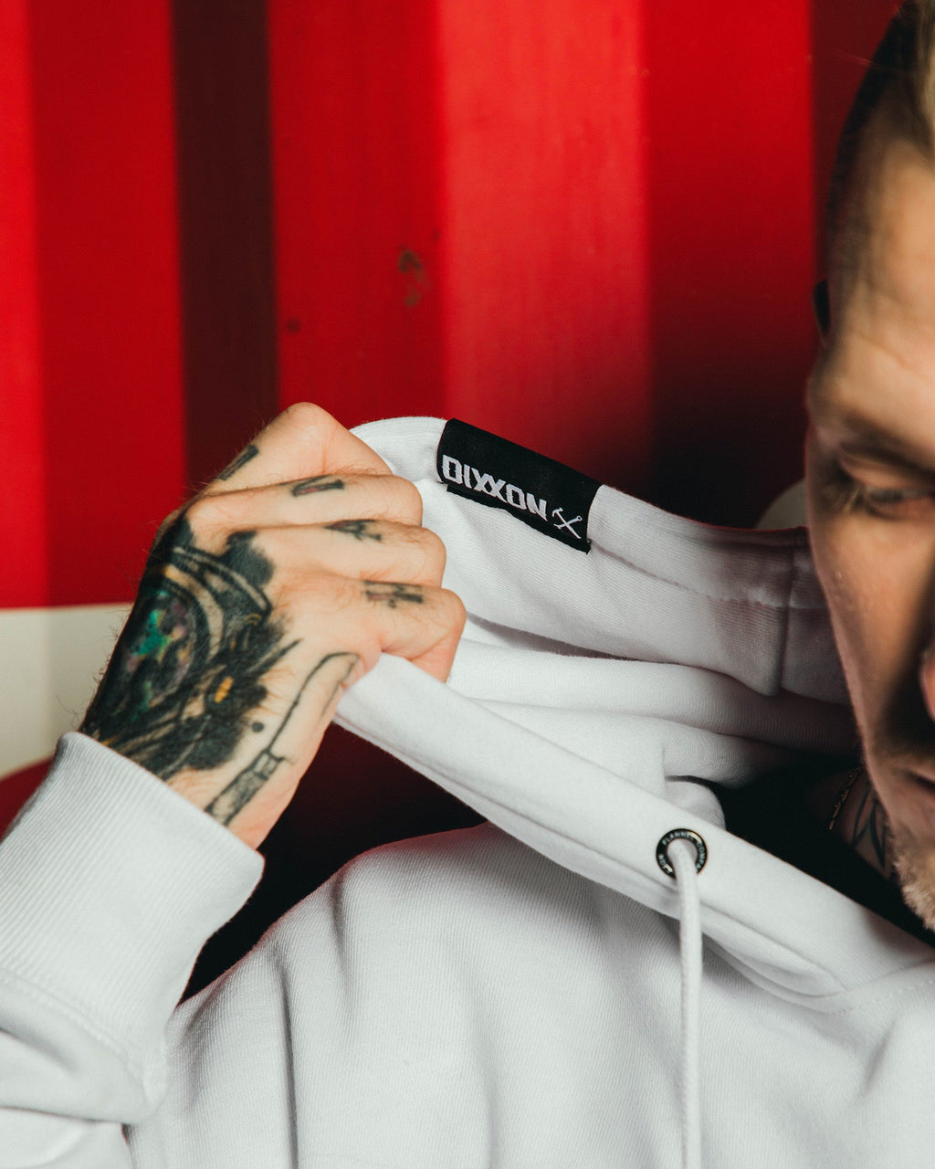 Tiger Pullover Hoodie - White