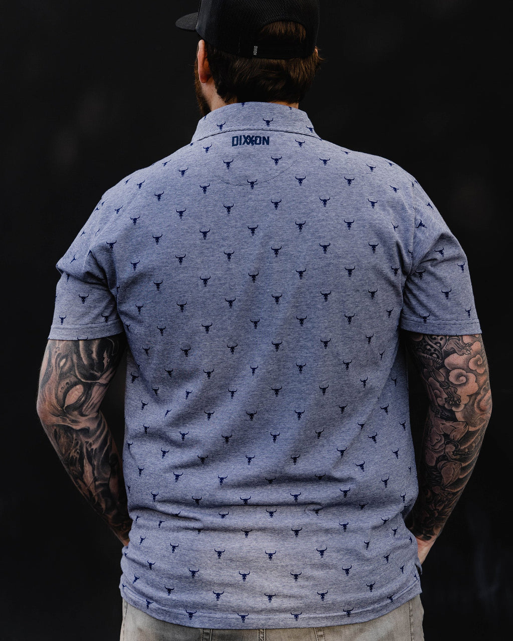 Tolleson Premium Polo - Heathered Blue