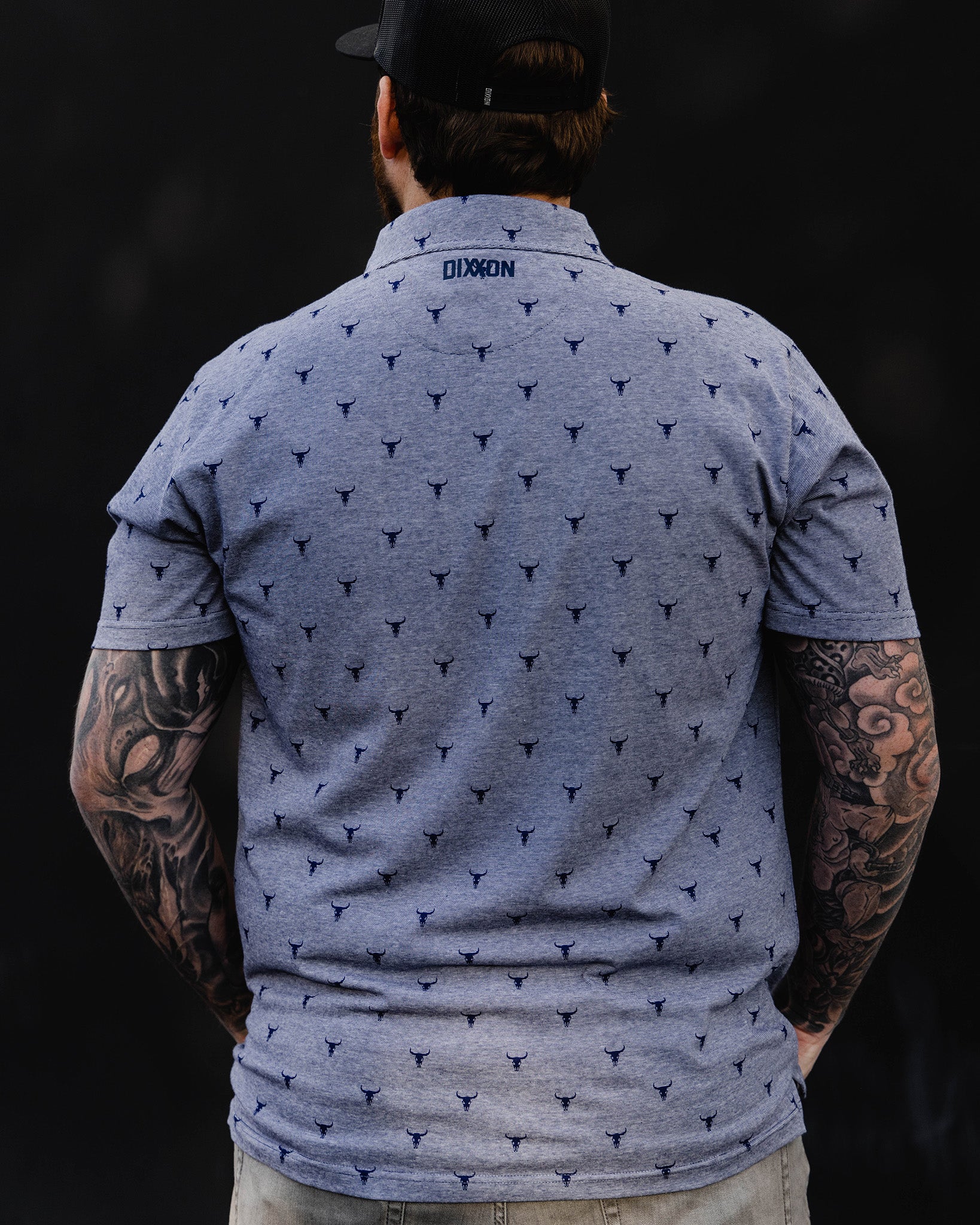 Tolleson Premium Polo - Heathered Blue